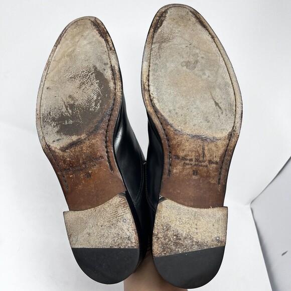 To Boot New York Shoes Mens 11 Adam Derrick Black Leather Oxford Cap Toe Dress - Picture 9 of 12